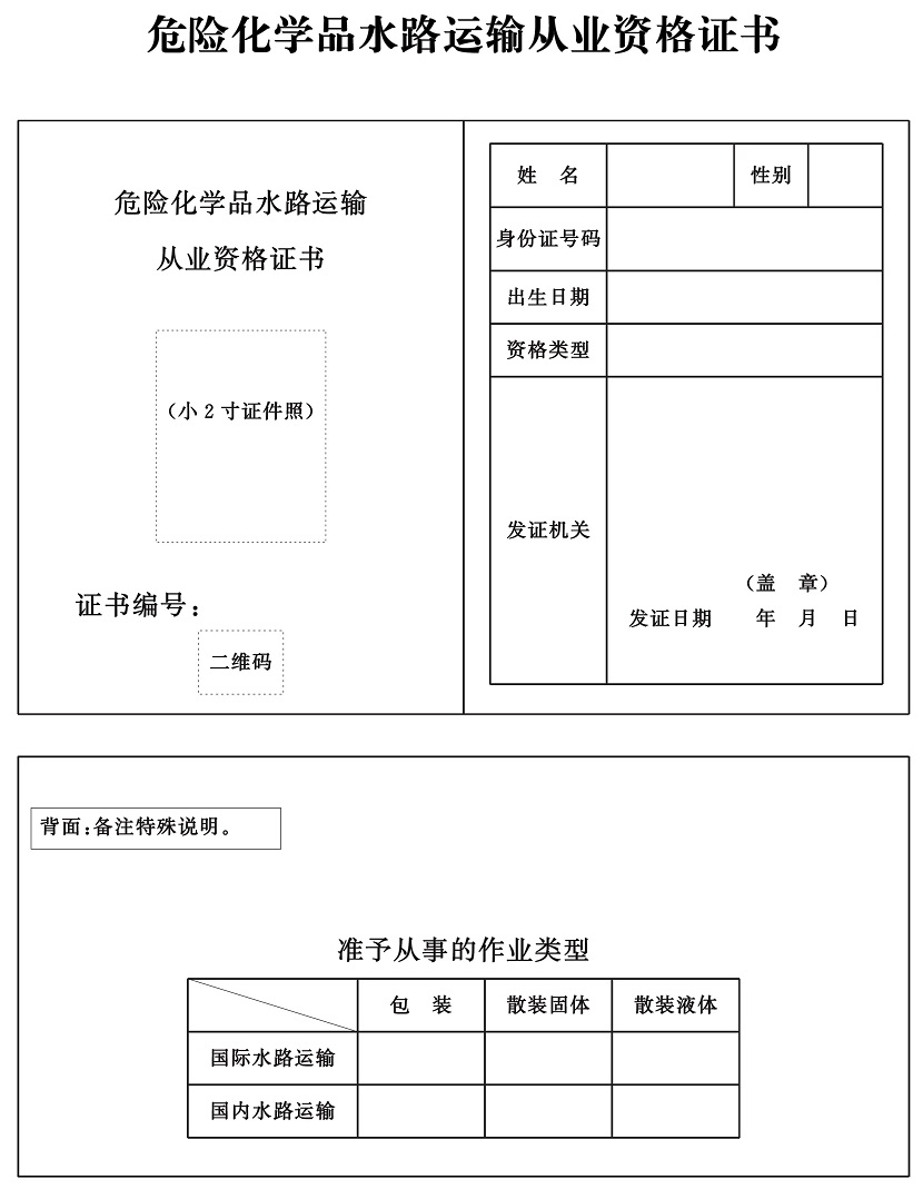 《危险货物水路运输从业人员考核和从业资格管理规定》交通运输部令2021年第29号