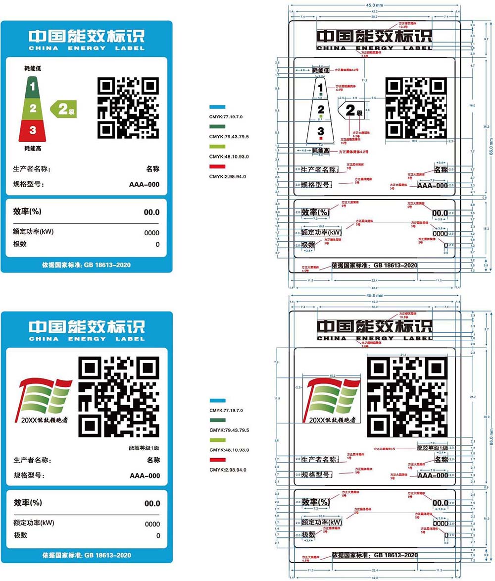 《中小型三相异步电动机能源效率标识实施规则（CEL 007-2021）》2021年修订版