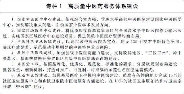 《“十四五”中医药发展规划》国办发〔2022〕5号