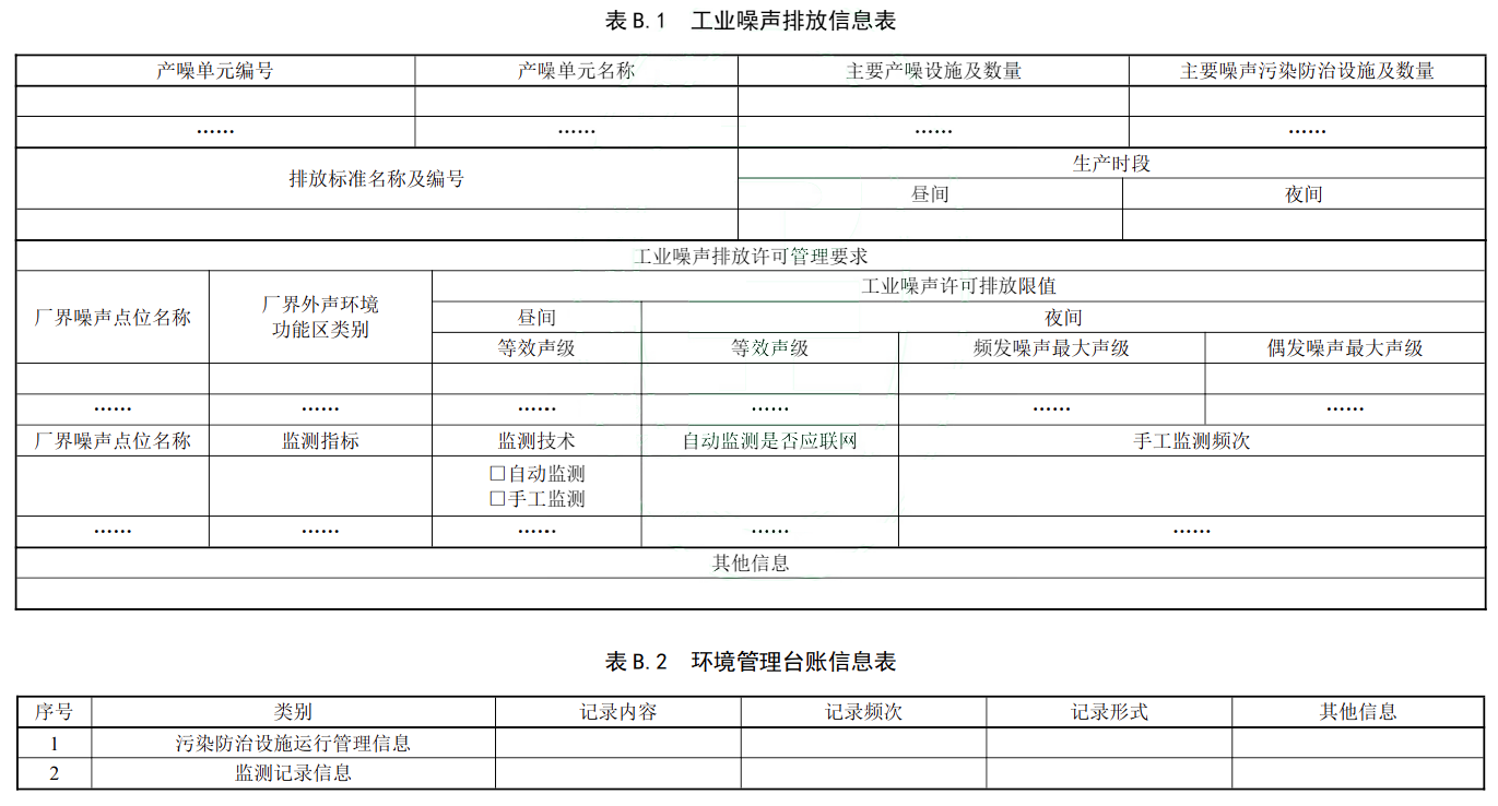 《排污许可证申请与核发技术规范 工业噪声》HJ 1301—2023