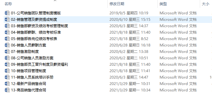 企业销售管理制度文案及销售培训资料（汇总）