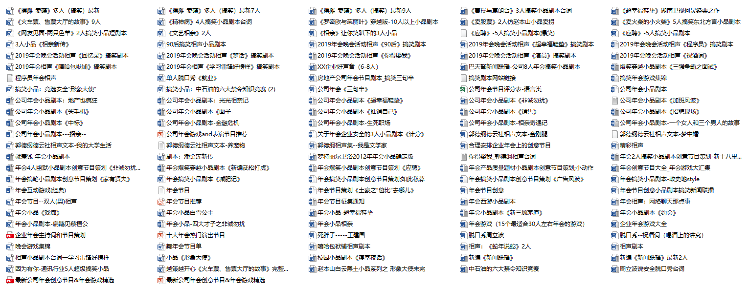 企业庆典、年会活动资料汇总（策划案、主持人台词、节目剧本、领导发言稿、活动预算及嘉宾安排等）