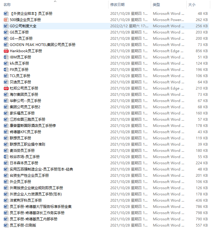 企业员工手册范文汇总（含手册编辑教程及编辑技巧）