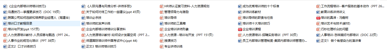 企业培训管理体系建立、培训管理制度、培训实施资料汇总