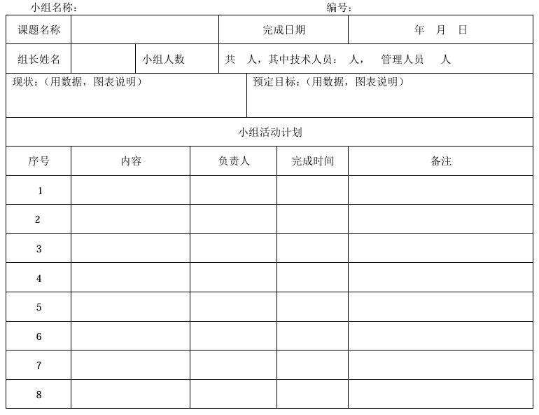 质量管理小组活动指南（T/HBMIA 4-2019）